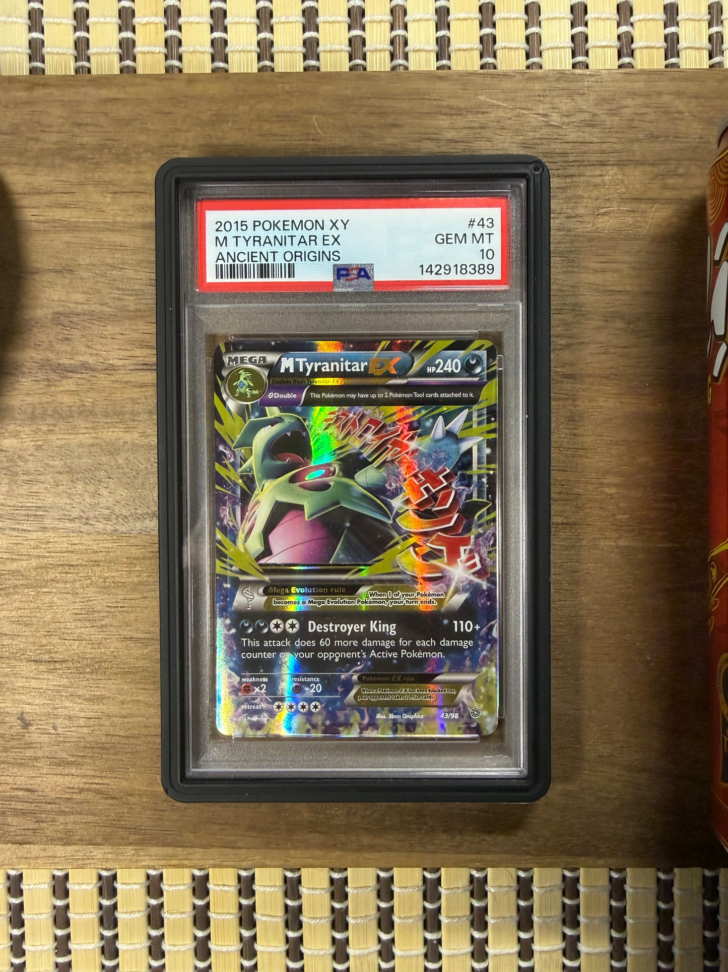 M Tyranitar EX 43 - Ancient Origins - PSA10