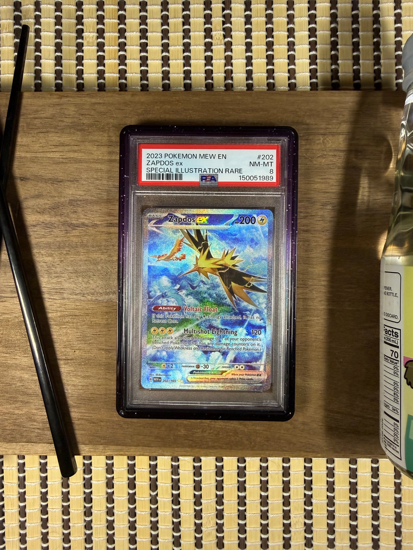Zapdos EX 202  151 - PSA8