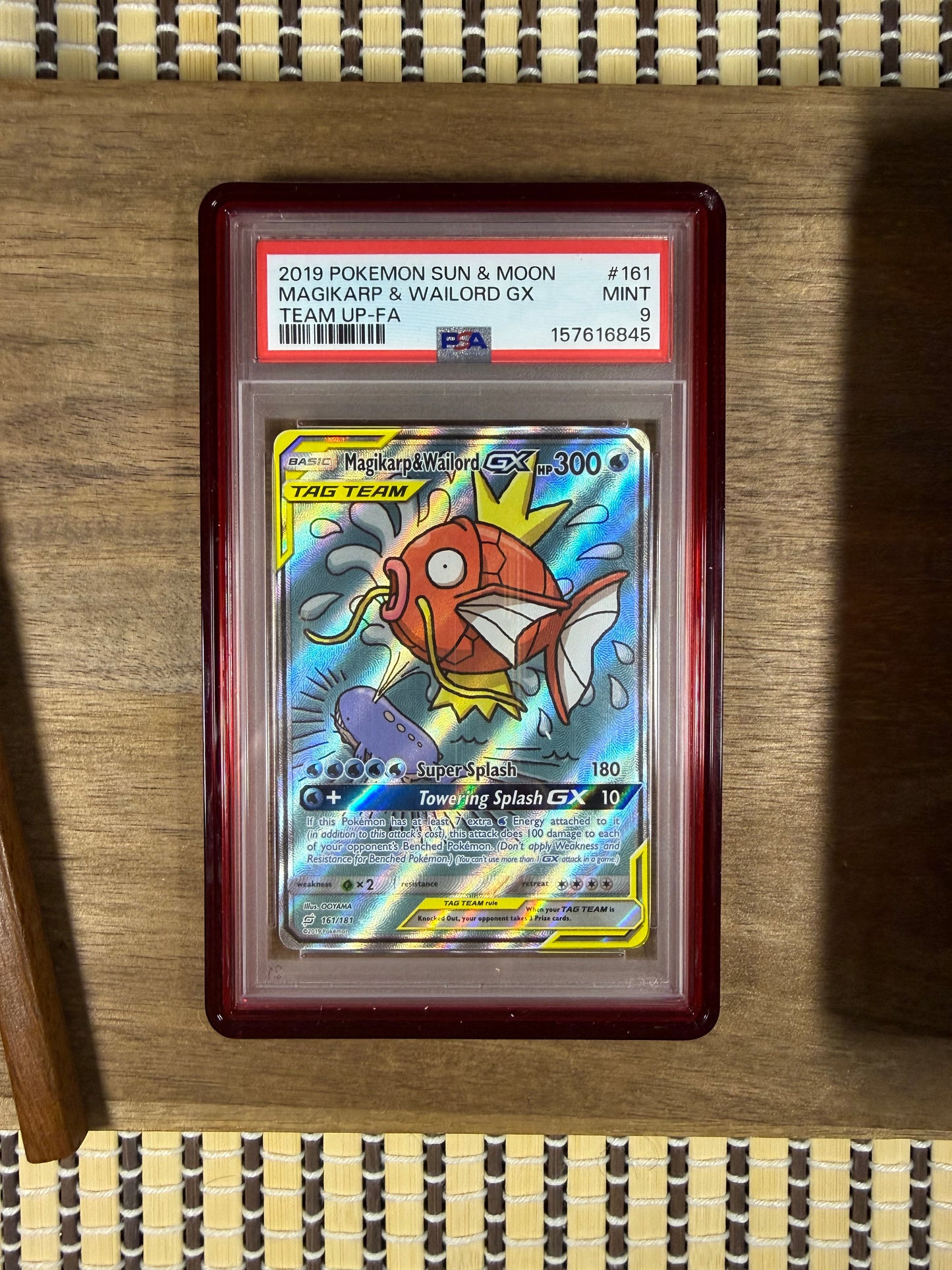 Magikarp & Wailord GX 161 - Team Up - PSA9