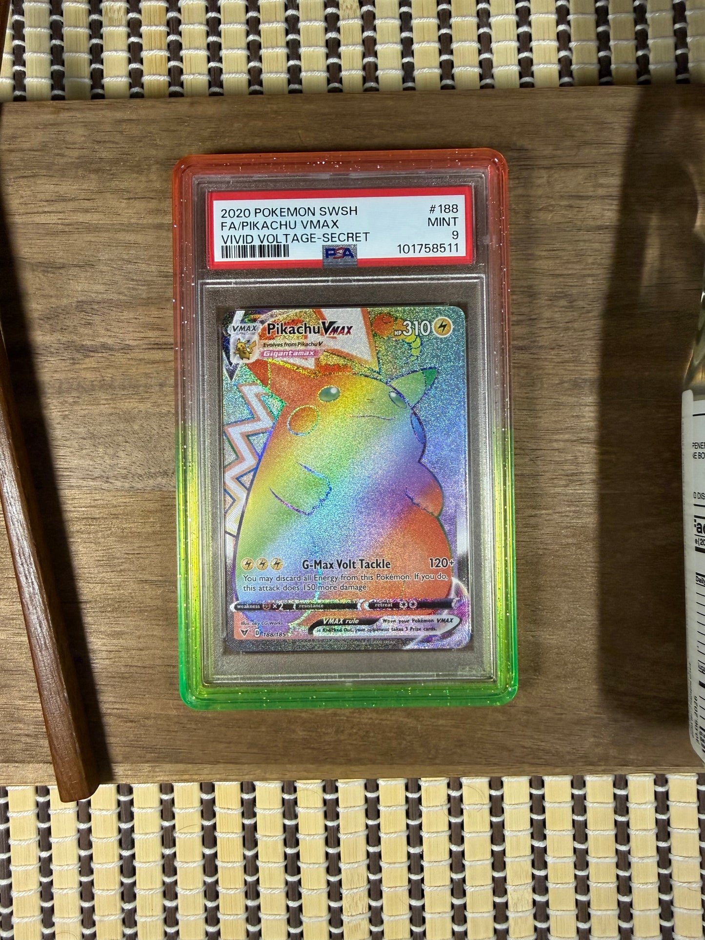 Pikachu VMAX 188 - Vivid Voltage - PSA9